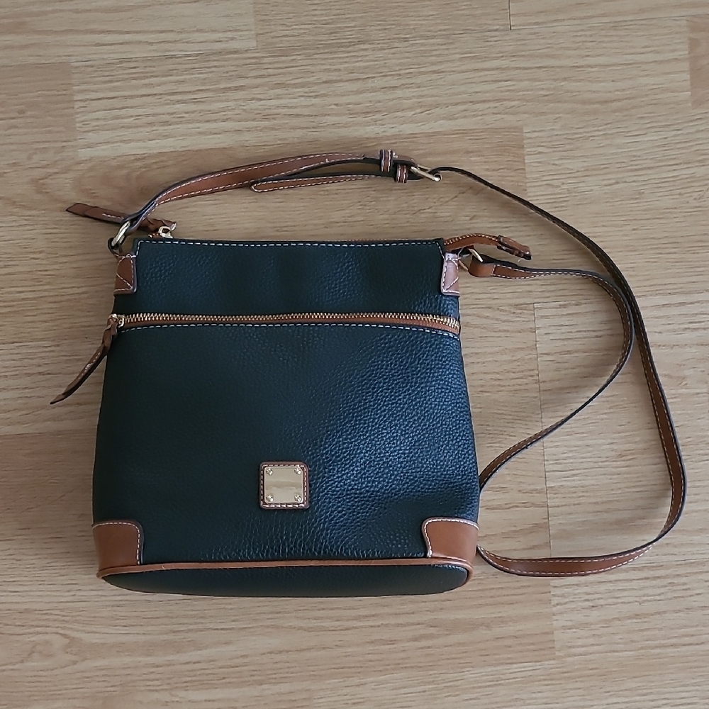 Black And Brown Crossbody Bag.